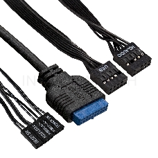Корпус Miditower ExeGate AA-440U (ATX, без БП, 2*USB+1*USB3.0, аудио, черный)