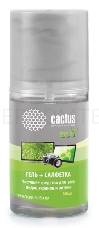 Чистящий набор (салфетки + гель) Cactus CS-S3004E для экранов и оптики 1шт 18x18см 200мл