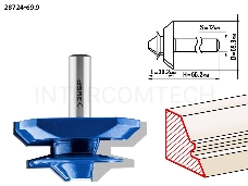 Фреза ЗУБР 28724-69.9  кромочная для углового сращивания d= 69.9мм дл.-30.2мм хв.-12мм
