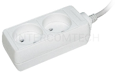 Удлинитель 2х3м без заземл. 10А IP20 У2 2P 2х0.75 ИЭК WYP10-06-02-03-N