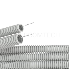 Труба ПВХ гибкая гофр. д.16 мм , лёгкая с протяжкой, 50м, цвет серый Dkc 9191650