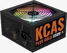 Блок питания Aerocool KCAS PLUS GOLD 850W <850W, ATX v2.4, APFC, Fan ARGB 12cm, 80+ Gold, Retail>