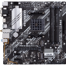 Материнская плата ASUS PRIME B550M-A WIFI II,  Socket AM4, B550, 4*DDR4, D-Sub+DVI+HDMI, SATA3 + RAID, Audio, Gb LAN, USB 3.2*8, USB 2.0*4, COM*1 header (w/o cable), mATX ; 90MB19X0-M0EAY0