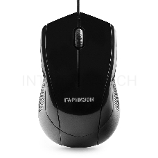 Мышь Гарнизон GM-200, USB, чип- Х, черный, 1000 DPI, 2кн.+колесо-кнопка