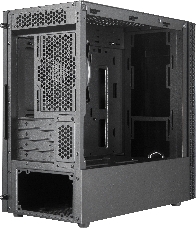 Корпус без блока питания Cooler Master MasterBox MB400L, 2xUSB3.0, 1x120 Fan, w/o PSU, Black, mATX