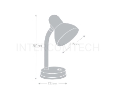 Camelion KD-301 С04 красный (Светильник настольный,230V 60W)