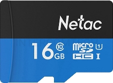 Флеш карта microSDHC 16GB Netac P500 <NT02P500STN-016G-S>  (без SD адаптера) 80MB/s