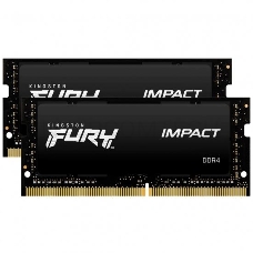 Память оперативная Kingston 16GB 2666MHz DDR4 CL15 SODIMM (Kit of 2) FURY Impact