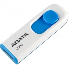 Флеш Диск AData 16Gb C008 AC008-16G-RWE USB2.0 белый