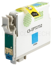 Картридж струйный Cactus CS-EPT0732 голубой для Epson Stylus С79/ C110/ СХ3900/ CX4900 (11,4ml)