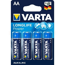 Батарейка Varta LONGLIFE POWER (HIGH ENERGY) LR6 AA BL4 Alkaline 1.5V (4906) (4/80/400) (4 шт.)