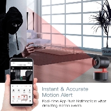 Камера MOES Smart camera WCM-P04 Wi-Fi with voice control, 2 МП, 345 град., до 128 Гб, 5В