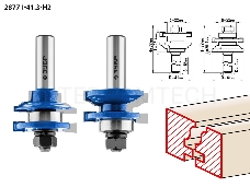 Набор фрез ЗУБР 28771-41.3-H2  рамочных №1 d= 41мм рабочая длина-25.4мм хв.-12мм d-22мм профессиона