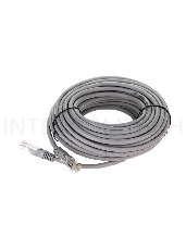 Патчкорд 15м Telecom UTP кат.5е RJ45,  литой, серый, NA102--15M
