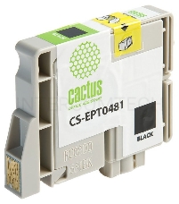 Картридж струйный Cactus CS-EPT0481 черный для Epson Photo R200 R220 R300 R320 (14,4ml)