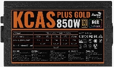 Блок питания Aerocool KCAS PLUS GOLD 850W <850W, ATX v2.4, APFC, Fan ARGB 12cm, 80+ Gold, Retail>