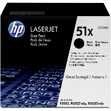 Тонер-картридж HP Q7551XD черный двойная упаковка для LaserJet P3005/M3027mfp/M3035mfp 2 x 13000стр.