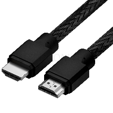 Кабель 1.0m HDMI 2.0, черный нейлон, Ultra HD, 4K 60 fps 60Hz/5K*30Hz, 3D, AUDIO, 18.0 Гбит/с Кабель 1.0m HDMI 2.0, черный нейлон, Ultra HD, 4K 60 fps 60Hz/5K*30Hz, 3D, AUDIO, 18.0 Гбит/с