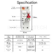 Выключатель MOES Zigbee circuit breaker 1P 10A ZCB-SC-1P10