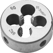 Плашка ЗУБР 4-28022-10-1.5  МАСТЕР круглая ручная М10x1.5