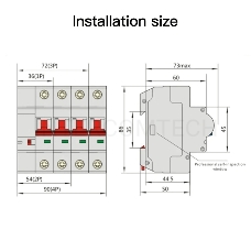 Выключатель MOES Zigbee circuit breaker 1P 10A ZCB-SC-1P10