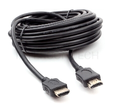 Кабель HDMI Cablexpert CC-HDMI4L-10M, 10м, v2.0, 19M/19M, серия Light, черный, позол.разъемы, экран, пакет