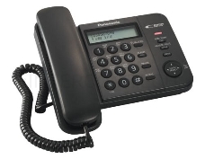 Телефон Panasonic KX-TS2356RUB (черный) {АОН,Caller ID,ЖКД,блокировка набора,выключение микрофона}