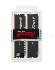 Модуль памяти DDR 5 DIMM 16Gb PC44800, 5600Mhz, Kingston FURY Beast Black CL40 (Kit of 2) (KF556C40BBK2-16) (retail)