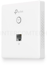 Точка доступа TP-Link Omada AC1200 wireless MU-MIMO Gigabit wall-plate Access Point, 1 Gigabit downlink port, 1 gigabit uplink port, 802.3af/at PoE in, wall plate mounting, support standalone mode and controlled by Omada SDN controller (Software/hardware/