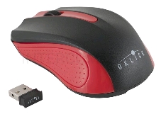 Мышь Oklick 485MW черный/красный оптическая (1200dpi) беспроводная USB (2but)