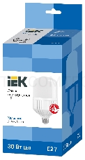 Лампа светодиодная HP 30Вт 230В 6500К E27 ИЭК LLE-HP-30-230-65-E27