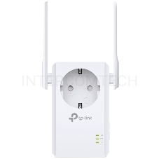 Сетевой адаптер TP-Link SOHO  TL-WA860RE 300Mbps Wireless N Wall Plugged Range Extender with AC Passthrough, QCA(Atheros), 2T2R, 2.4GHz, 802.11b/g/n, 1 10/100Mbps LAN port, Range Extender button, Range Extender mode, suppo поставляется без кабеля RJ-45