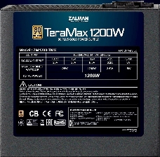 Блок питания  Zalman ZM1200-TMX, 1200W, ATX12V v2.52, APFC, 12cm Fan, 80+ Gold, Full Modular, Retail