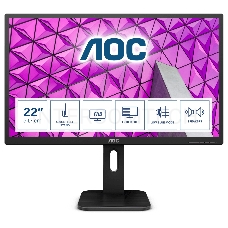 Монитор 21.5 AOC 22P1D Black с поворотом экрана (LED, 1920x1080, 2 ms, 170°/160°, 250 cd/m, 1000:1, +DVI, +HDMI, +MM)