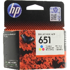 Картридж струйный HP 651 C2P11AE трехцветный для HP DJ IA5575e (300стр.)