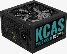 Блок питания Aerocool KCAS PLUS GOLD 650W <650W, ATX v2.4, APFC, Fan ARGB 12cm, 80+ Gold, Retail>