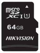 Флеш карта microSDHC 64GB Hikvision HS-TF-C1(STD)/64G/ZAZ01X00/OD <HS-TF-C1(STD)/64G/ZAZ01X00/OD>  (без SD адаптера) R/W Speed 92/30MB/s , V30