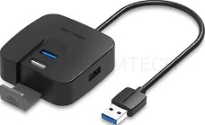 Концентратор Vention CHABD (OTG USB 2.0/ USB 3.0 на 4 порта Черный - 0.5м.)