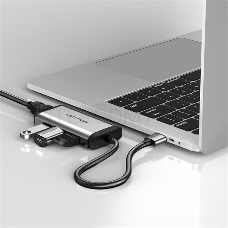 Хаб Vention USB 3.0 to USB3.0*3/Gigabit Ethernet Docking Station