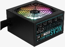 Блок питания Aerocool KCAS PLUS GOLD 650W <650W, ATX v2.4, APFC, Fan ARGB 12cm, 80+ Gold, Retail>