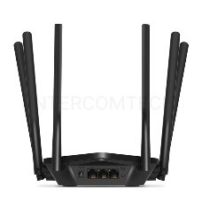 Роутер Mercusys AC1900 Wireless AC Gigabit Router, 600 Mbps at 2.4 GHz + 1300 Mbps at 5 GHz, 6×5dBi Fixed External Antennas with Beamforming, 2× G LAN Ports, 1× G WAN Port, Access Point Mode, 3X3 MU-MIMO, Parental Controls, Guest Network, Smart Connect