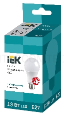 Лампа Iek LLE-A60-13-230-40-E27 светодиодная ECO A60 шар 13Вт 230В 4000К E27 IEK