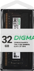 Память DDR4 32Gb 2666MHz Digma DGMAS42666032S RTL PC4-21300 CL19 SO-DIMM 260-pin 1.2В single rank Ret