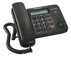 Телефон Panasonic KX-TS2358RUB (черный) {АОН,Caller ID,ЖКД,блокировка набора,выключение микрофона,кнопка 