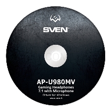 Гарнитура SVEN AP-U980MV, черный-синий (USB, LED, 7.1, 2.2m)