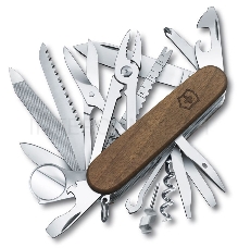 Нож перочинный Victorinox SwissChamp Wood (1.6791.63) 29функций дерево карт.коробка