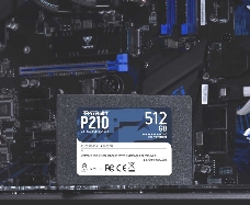 Накопитель SSD Patriot P210 512GB, SATA 2.5, P210S512G25, 520/430, RET