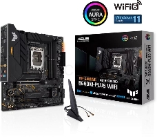 Материнская плата ASUS TUF GAMING B660M-PLUS WIFI, LGA1700, B660, 4*DDR5, DP+HDMI, CrossFireX, SATA3 + RAID, Audio, Gb LAN, USB 3.2*6, USB 2.0*6, COM*1 header (w/o cable), mATX ; 90MB1AZ0-M0EAY0