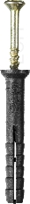 Дюбель-гвоздь полипропиленовый, потайный бортик, 6 x 40 мм, 125 шт, STAYER Master