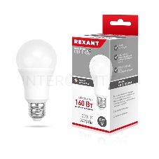 Лампа светодиодная Груша A60 25,5 Вт E27 2423 лм 2700 K теплый свет REXANT